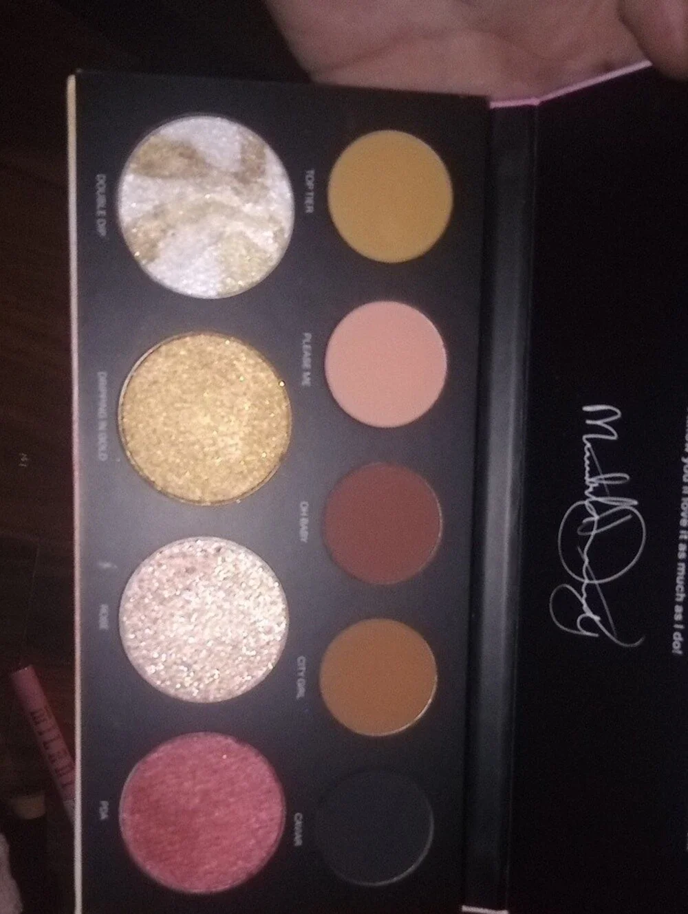 Morphe Eyeshadow Palette — Gold, Pink, Brown, Black